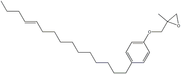 4-(11-Pentadecenyl)phenyl 2-methylglycidyl ether Struktur