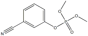 Phosphoric acid dimethyl 3-cyanophenyl ester Struktur