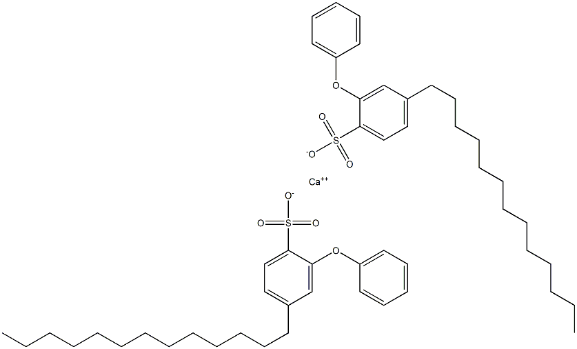 Bis(2-phenoxy-4-tridecylbenzenesulfonic acid)calcium salt Struktur