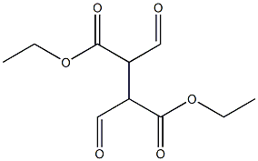 2,3-Diformylbutanedioic acid diethyl ester Struktur