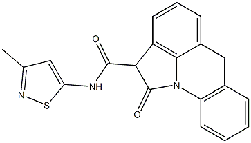 N-(3-Methyl-5-isothiazolyl)-1,2-dihydro-1-oxo-6H-pyrrolo[3,2,1-de]acridine-2-carboxamide Struktur