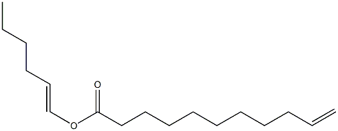 10-Undecenoic acid 1-hexenyl ester Struktur