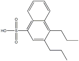 3,4-Dipropyl-1-naphthalenesulfonic acid Struktur