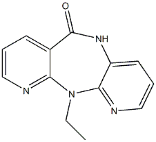 11-Ethyl-5,11-dihydro-6H-dipyrido[3,2-b:2',3'-e][1,4]diazepine-6-one Struktur