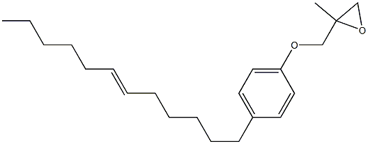 4-(6-Dodecenyl)phenyl 2-methylglycidyl ether Struktur