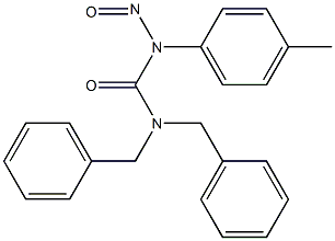 N-(4-Methylphenyl)-N-nitroso-N',N'-dibenzylurea Struktur