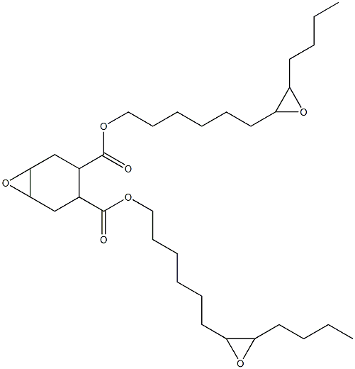 7-Oxabicyclo[4.1.0]heptane-3,4-dicarboxylic acid bis(7,8-epoxydodecan-1-yl) ester Struktur