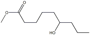 6-Hydroxypelargonic acid methyl ester Struktur