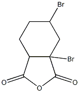 1,5-Dibromo-1,2-cyclohexanedicarboxylic anhydride Struktur