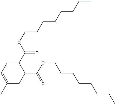 4-Methyl-4-cyclohexene-1,2-dicarboxylic acid dioctyl ester Struktur