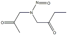 1-[N-(2-Oxopropyl)-N-nitrosoamino]-2-butanone Struktur