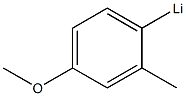 2-Methyl-4-methoxyphenyllithium Struktur