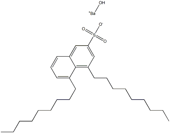 4,5-Dinonyl-2-naphthalenesulfonic acid hydroxybarium salt Struktur