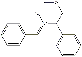 N-(2-Methoxy-1-phenylethyl)phenylmethanimine N-oxide Struktur