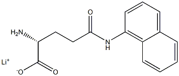 N5-(1-Naphtyl)-D-glutamine lithium salt Struktur