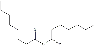 (+)-Octanoic acid (S)-1-methylheptyl ester Struktur