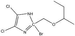 2-Bromo-4,5-dichloro 1-sec-butoxymethyl-1H-imidazole Struktur