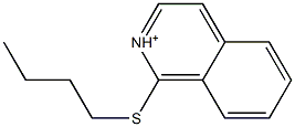 1-Butylthioisoquinolinium Struktur