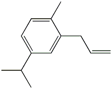 1-Methyl-2-(2-propenyl)-4-isopropylbenzene Struktur