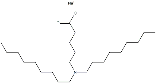 5-(Dinonylamino)valeric acid sodium salt Struktur