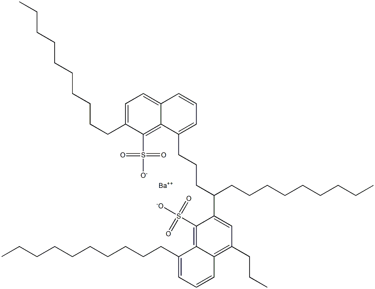 Bis(2,8-didecyl-1-naphthalenesulfonic acid)barium salt Struktur