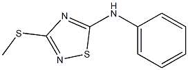 3-Methylthio-5-phenylamino-1,2,4-thiadiazole Struktur