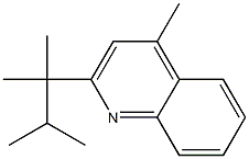 4-Methyl-2-(1,1,2-trimethylpropyl)quinoline Struktur