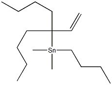 Tributyl 1,1-dimethyl-2-propenylstannane Struktur