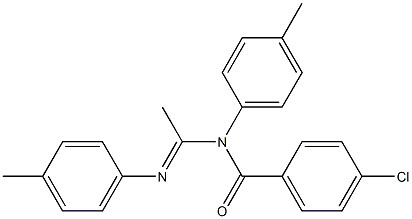 N1-(p-Chlorobenzoyl)-N1,N2-bis(p-methylphenyl)acetamidine Struktur