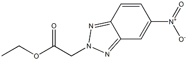 5-Nitro-2H-benzotriazole-2-acetic acid ethyl ester Struktur