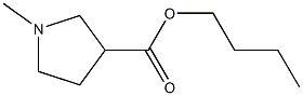 1-Methylpyrrolidine-3-carboxylic acid butyl ester Struktur