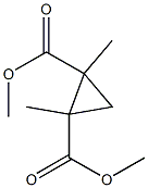 1,2-Dimethyl-1,2-cyclopropanedicarboxylic acid dimethyl ester Struktur