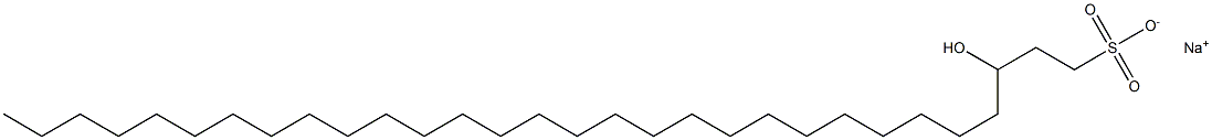 3-Hydroxy-1-triacontanesulfonic acid sodium salt Struktur