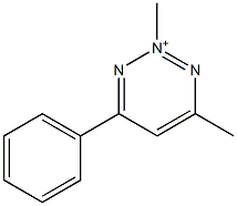 4-Methyl-6-phenyl-2-methyl-1,2,3-triazin-2-ium Struktur