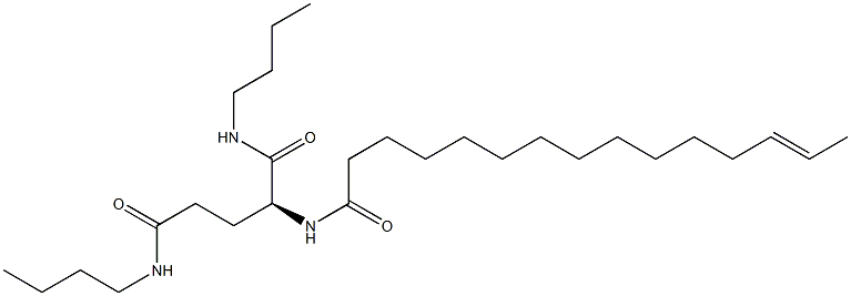 N2-(13-Pentadecenoyl)-N1,N5-dibutylglutaminamide Struktur