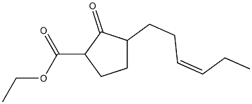 3-[(Z)-3-Hexenyl]-2-oxocyclopentane-1-carboxylic acid ethyl ester Struktur