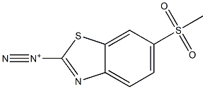 6-Methylsulfonyl-2-benzothiazolediazonium Struktur