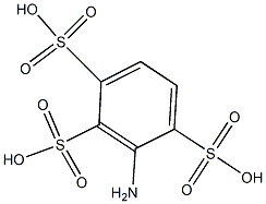 3-Amino-1,2,4-benzenetrisulfonic acid Struktur