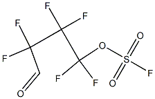 Fluorosulfuric acid 1,1,2,2,3,3-hexafluoro-3-formylpropyl ester Struktur