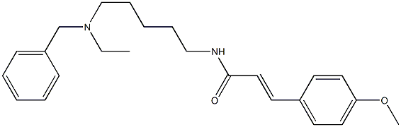 N-[5-(Ethylbenzylamino)pentyl]-3-(4-methoxyphenyl)acrylamide Struktur