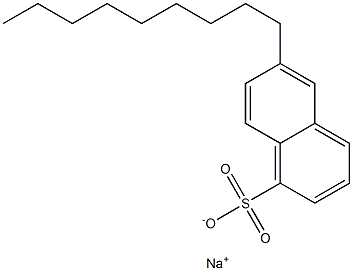 6-Nonyl-1-naphthalenesulfonic acid sodium salt Struktur