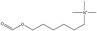 6-Formyloxy-N,N,N-trimethyl-1-hexanaminium Struktur