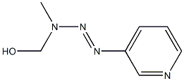 1-(3-Pyridyl)-3-hydroxymethyl-3-methyltriazene Struktur