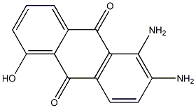 1-Hydroxy-5,6-diaminoanthraquinone Struktur