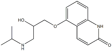 5-(3-Isopropylamino-2-hydroxypropoxy)quinolin-2(1H)-one Struktur