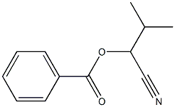 Benzoic acid 1-cyano-2-methylpropyl ester Struktur