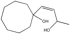 1-[(Z)-3-Hydroxy-1-butenyl]cyclooctan-1-ol Struktur