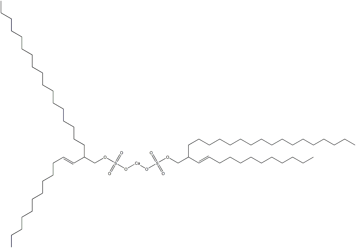 Bis[2-(1-dodecenyl)nonadecyloxysulfonyloxy]calcium Struktur