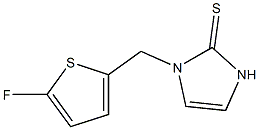 1-(5-Fluoro-2-thienylmethyl)-1H-imidazole-2(3H)-thione Struktur