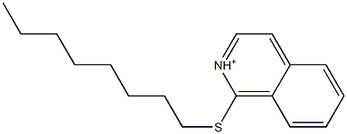 1-Octylthioisoquinolinium Struktur